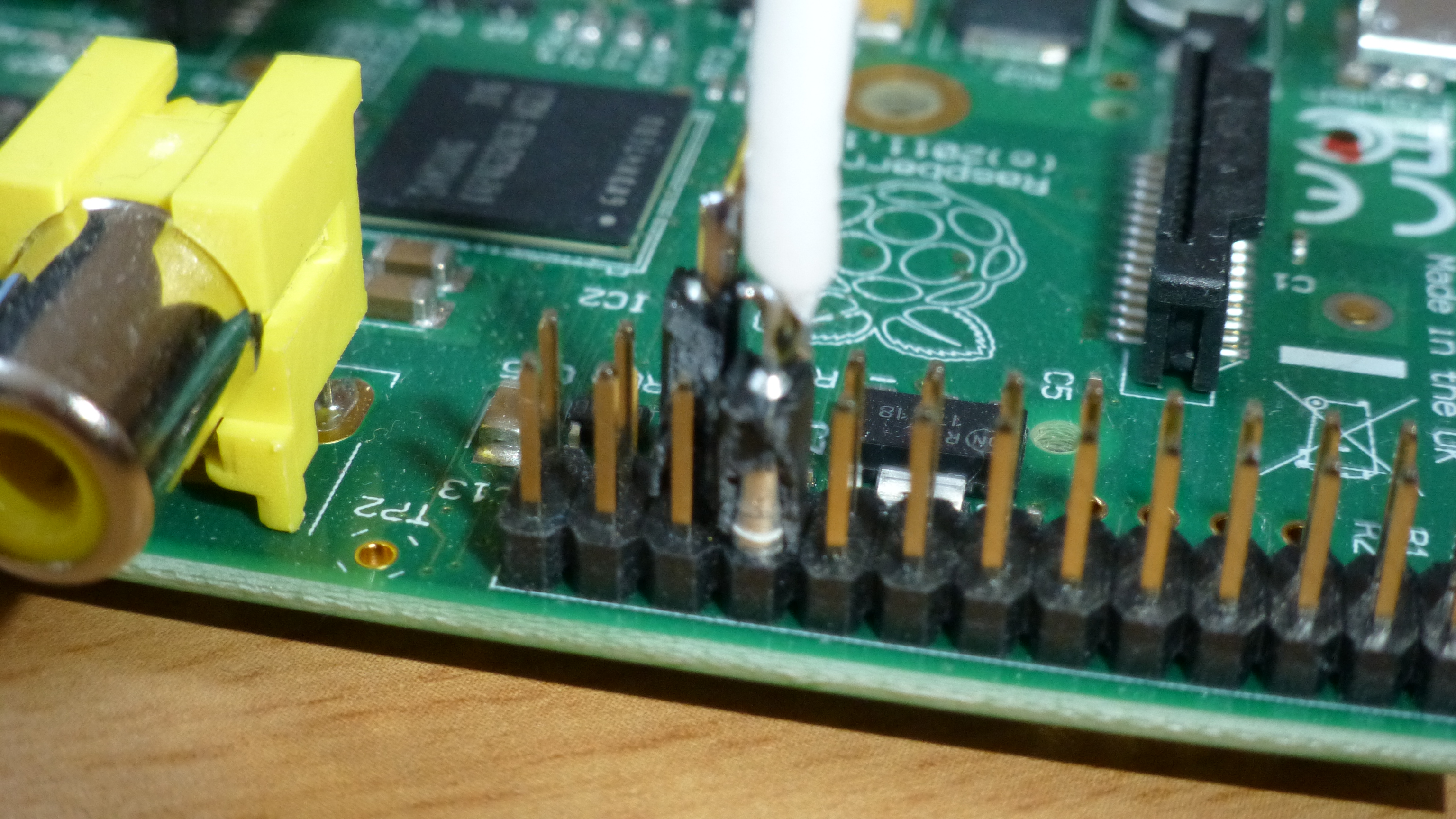 Raspberry Pi GPIO Pin mit Antenne